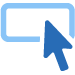 arrow and screen