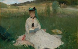 Berthe Morisot painting called Reading